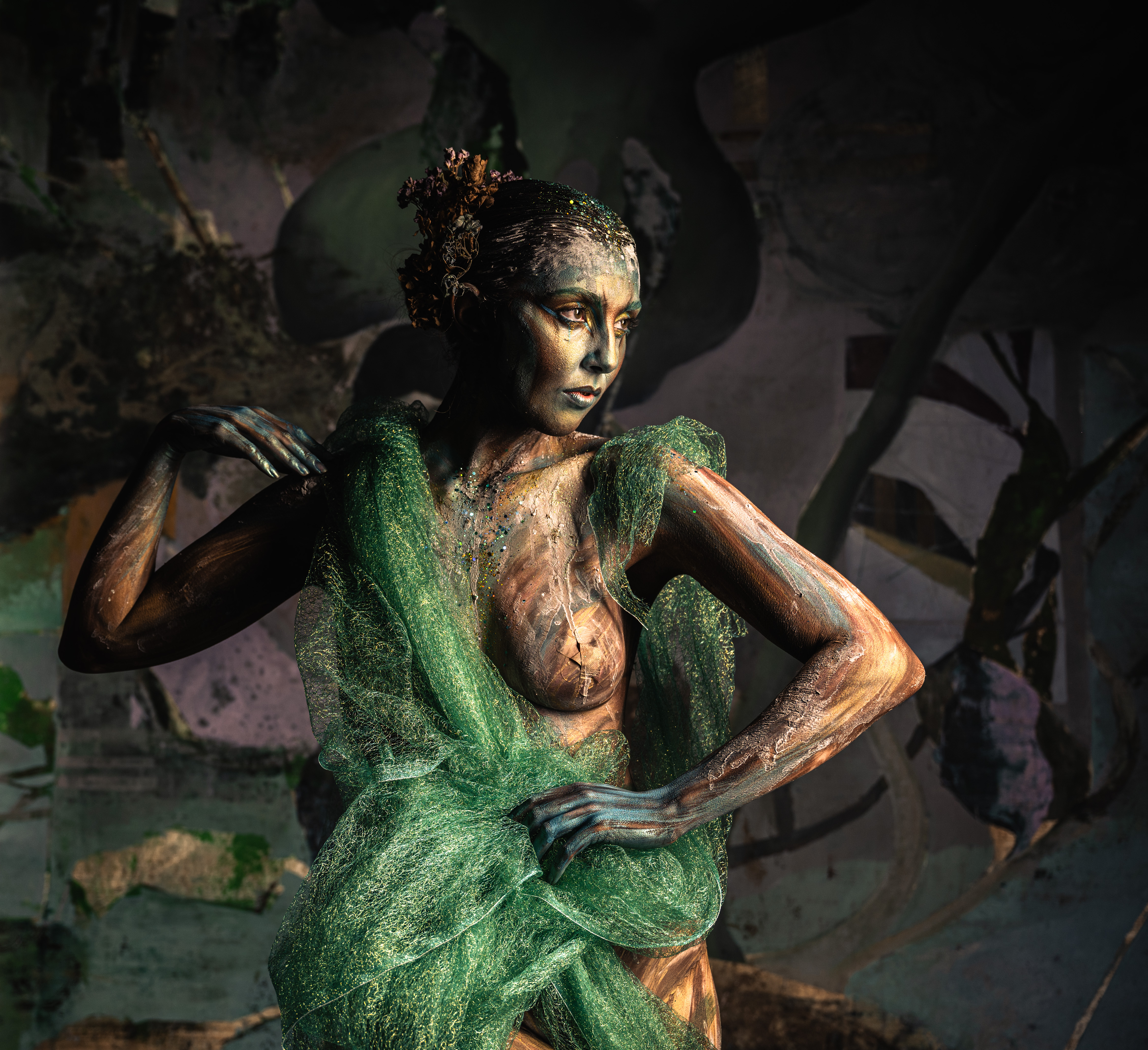 bodypaint portret peve visuals